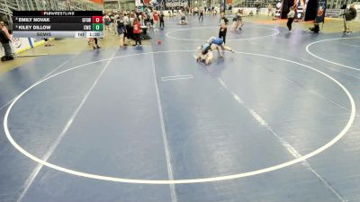 Junior Girls - 170 lbs Semis - Emily Novak, Grand Forks Gladiators Wrestling Club vs Kiley Dillow, Chanute Wrestling Club