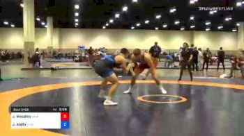 92 kg Semifinal - Jakob Woodley, Oklahoma Regional Training Center vs Jonathan Aiello, Unattached