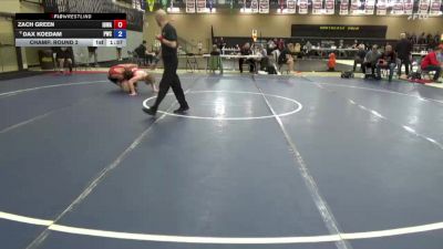 157 lbs Champ. Round 2 - Zach Green, Iowa vs Dax Koedam, Powerhouse Wrestling Club