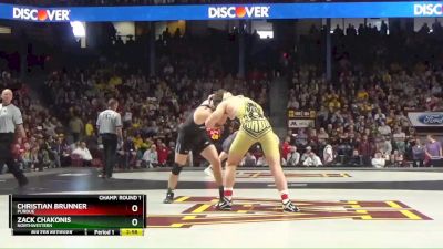 197 lbs Round Of 16 - Christian Brunner, Purdue vs Zack Chakonis, Northwestern