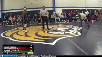 197 lbs Quarters & Wb (16 Team) - Booker Lester, Jr, Trinity (CT) vs Moses Fenelus, New England College