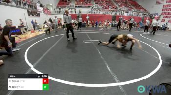 76 lbs Rr Rnd 4 - Chance Besse, Division Bell Wrestling vs Nicklas Brown, OKC Saints Wrestling