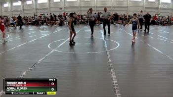 64 lbs Finals (2 Team) - Adrial Flores, Full Circle vs Brooks Bialo, Hammers Yellow