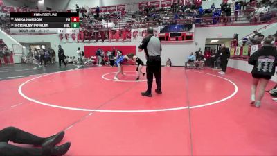 JH 117 lbs Cons. Round 2 - McKinley Fowler, NOBLE vs Anika Hanson, EISENHOWER JH