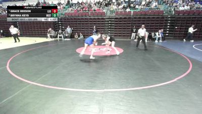 120 lbs Quarterfinal - Grace Beeson, Lexington vs Brynna Keys, West Florence