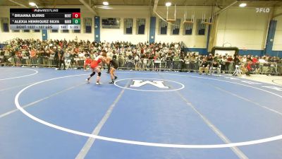 107 lbs Quarterfinal - Brianna Burns, North Attleborough vs Alexia Henriquez Silva, North Andover