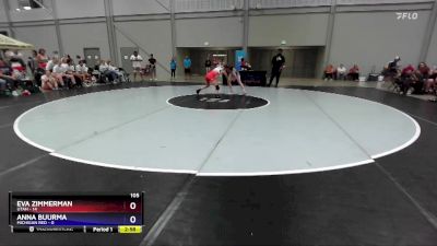 105 lbs Round 2 (8 Team) - Eva Zimmerman, Utah vs Anna Buurma, Michigan Red