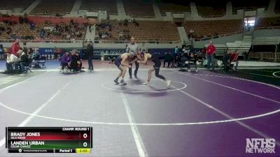 D1-126 lbs Champ. Round 1 - Brady Jones, Gila Ridge vs LANDEN URBAN, Cesar Chavez