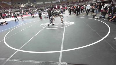 74 lbs Consolation - Karson Jaramillo, Duran Elite vs Connor Enquist, Black Fox Wrestling Academy