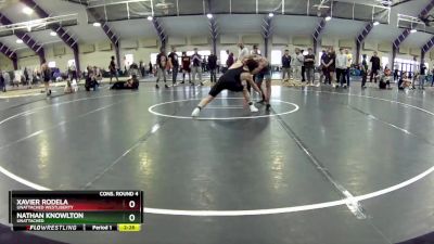 133 lbs Cons. Round 4 - Xavier Rodela, Unattached Westliberty vs Nathan Knowlton, Unattached