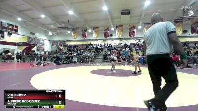 113 lbs Quarterfinal - Vito Gomez, Indio vs Alfredo Rodriguez, Hillcrest