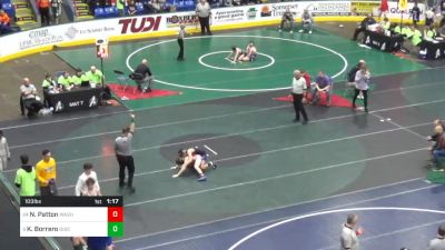 103 lbs Round Of 32 - Noah Patton, Washingto vs Kamdyn Borrero, Diocese Of Erie