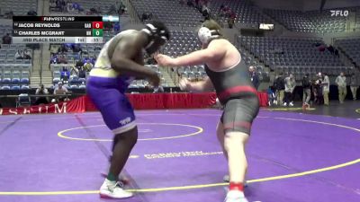 285 lbs 3rd Place Match - Jacob Reynolds, Garrett High School vs Charles McGrant, New Haven