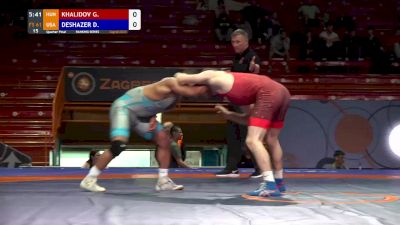 61kg Quarterfinal - Daniel DeShazer, USA vs Gamzatgadzhi Khalidov, HUN