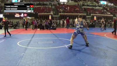 152 lbs Cons. Round 3 - Roen Werner, Minot High School vs Cash Vollmer, Tongue River Wrestling Club