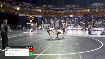 184 lbs Quarterfinal - Mikey Bartush, Bucknell vs Cameron Pine, Clarion