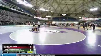 85 lbs 5th Place Match - Charles Pendergrast, Anacortes Hawkeyes Wrestling Club vs Rockie Saldana, Unattached