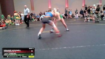 118 lbs Round 2 (4 Team) - Lacy Lemburg, Nebraska Queens Of The Corn 1 vs Kenadee McDowell, MO Outlaws Black