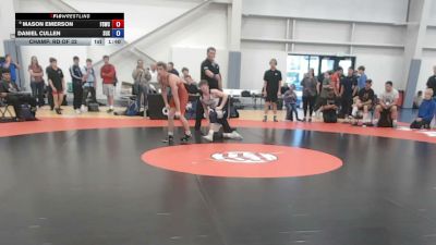 120 lbs Champ. Rd Of 32 - Mason Emerson, Fighting Squirrels Wrestling Club vs Daniel Cullen, Surfside X
