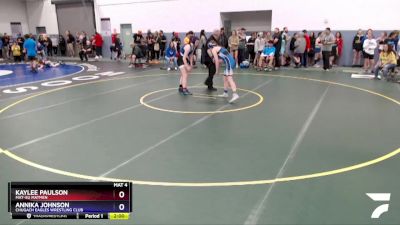 144 lbs Rr1 - Kaylee Paulson, Mat-Su Matmen vs Annika Johnson, Chugach Eagles Wrestling Club