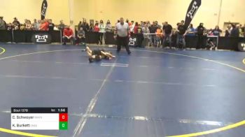 90 lbs Semifinal - Colton Schwoyer, Owen J Roberts vs Kayne Burkett, Chestnut Ridge