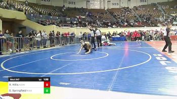 92 lbs Semifinal - Rylie Hillis, Norman Jr High vs Gracie Springfield, Runestone