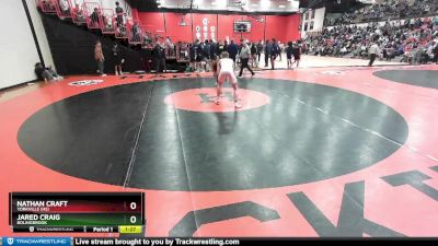 126 lbs Champ. Round 2 - Jared Craig, BOLINGBROOK vs Nathan Craft, YORKVILLE (HS)