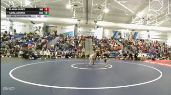 110 lbs 3rd Place Match - Kaira Acosta, Garden City vs Alayah Losey, Maize