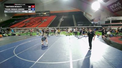 115 lbs 2nd Place Match - Matthew McNulty, Idaho vs Tyceir Trebizo (Green), Alaska