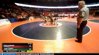 2A 145 lbs Cons. Round 1 - Luke Hamiti, Joliet (Catholic Academy) vs Cole Porten, Wauconda