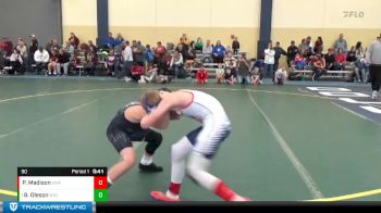 90 lbs Round 3 - Brady Oleson, Winneconne vs Parker Madison, Summit Wrestling Academy