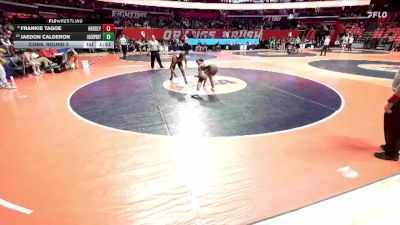 3A 157 lbs Cons. Round 2 - Jaedon Calderon, Lockport (Twp.) vs Frankie Tagoe, Arlington Heights (Hersey)