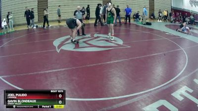 190 lbs Semifinal - Gavin Blondeaux, Green Valley vs Joel Pulido, Lakeside