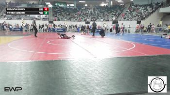 108 lbs Quarterfinal - Addison Bailey, Edmond Memorial vs Ny`Ree Coburn, Ponca City LadyCat Wrestling