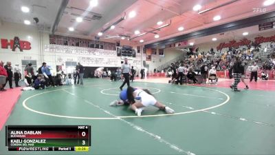 110 lbs 3rd Place Match - Kaeli Gonzalez, Corona Del Mar vs Alina Dablan, Buchanan