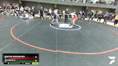 182 lbs Champ. Round 2 - Sawyer Muehlbauer, WA vs Franklin Li, WA