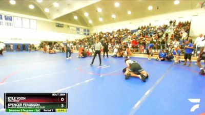 175 lbs Cons. Round 3 - Kyle Yoon, Fullerton vs Spencer Ferguson, Rancho Bernardo Wrestling Club