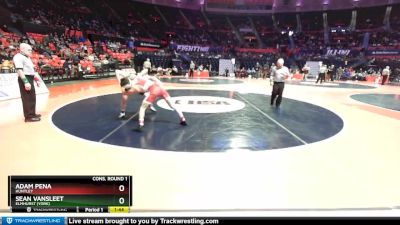 3A 126 lbs Cons. Round 1 - Sean VanSleet, Elmhurst (York) vs Adam Pena, Huntley