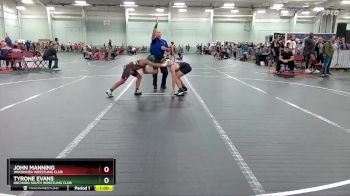 120 lbs Round 1 - John Manning, Woodshed Wrestling Club vs Tyrone Evans, Orchard South Wrestling Club