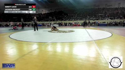 84 lbs Consi Of 16 #1 - Emmitt Lucio, Altus JH vs Jackson Beckley, Team Tulsa Wrestling Club