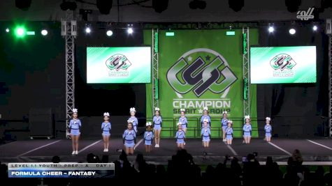 Formula Cheer - FANTASY [2026 L1.1 Youth - PREP - A Day 1] 2026 CSG Grand Nationals