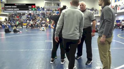 114 lbs R-16 - Carter Ickes, Chestnut Ridge vs Camron Smith, Trinity Camp Hill