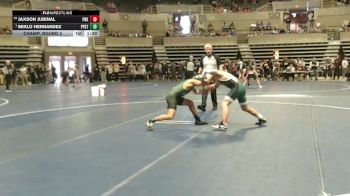 133 Championship Bracket Champ. Round 2 - Miklo Hernandez, Pipestone vs Jaxson Jubinal, Park