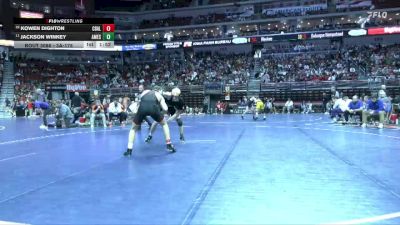 3A-175 lbs Champ. Round 1 - Jackson Winkey, Ames vs Kowen Dighton, Council Bluffs Abraham Lincoln