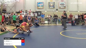 92 kg Round Of 32 - Silas Allred, Central Indiana Academy Of Wrestling vs Owen Warren, Legends Of Gold