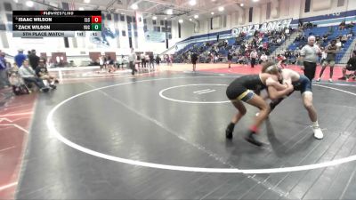 126 lbs 5th Place Match - Isaac Wilson, El Capitan vs Zack Wilson, Yucaipa