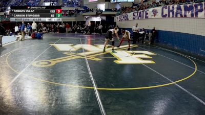 113 lbs Quarterfinal - Derrick Isaac, Cheraw vs Carson Sturgess, Mid Carolina