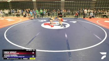 83 lbs Semifinal - Drew Wright, Natrona Colts Wrestling vs Kyson Haskell, Moorcroft Mat Masters Wrestling Club