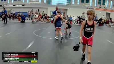 64 lbs Round 1 (6 Team) - Eason Bridges, BHWC Dirt Divers vs Waylon Norris, Sniper Black Ops