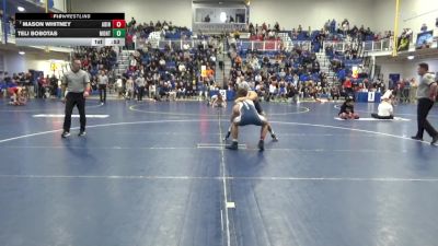 133 lbs Consy 6 - Mason Whitney, Abington Heights vs Teli Bobotas, Montoursville